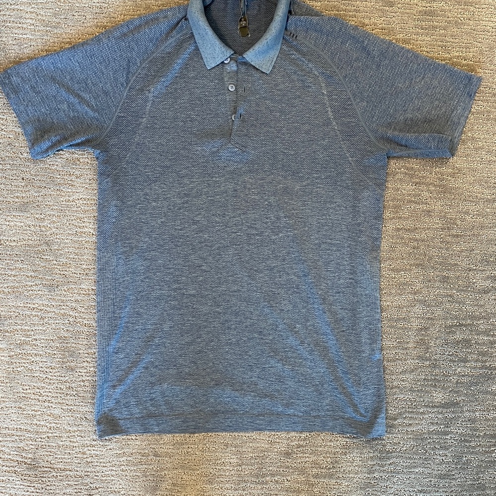 Lululemon Men's Blue performance Polo Shirt